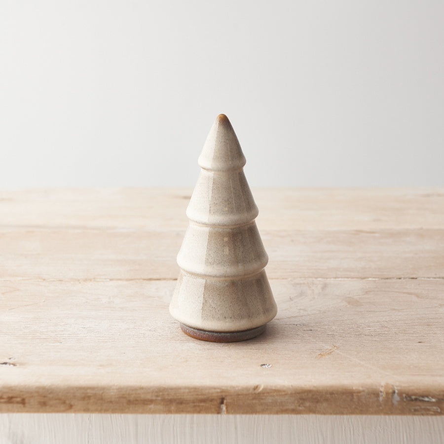 Ceramic Glazed Christmas Tree, 15cm