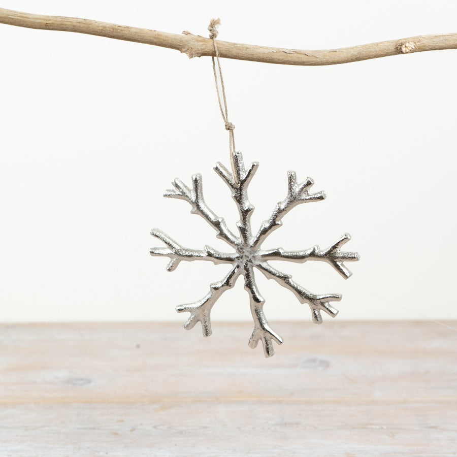 Hanging Metal Snowflake, 14.5cm