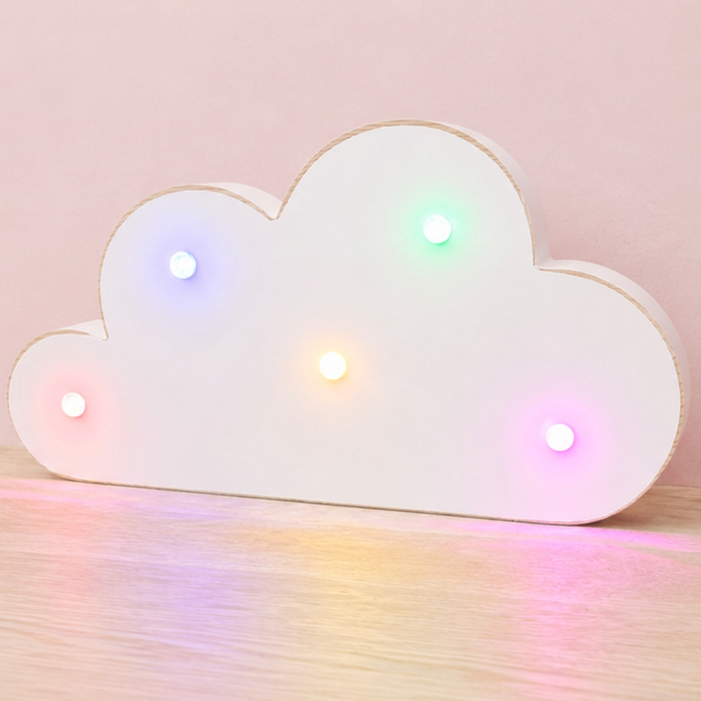 White Standing Cloud - Rainbow Lights