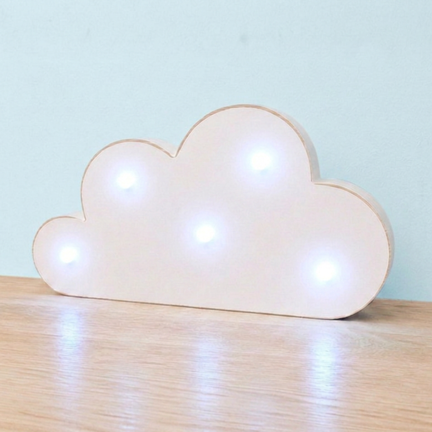 White Standing Cloud - Cool White Lights