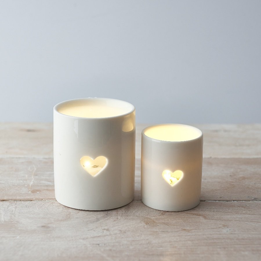 Simple Heart Tealight Holder - 6cm