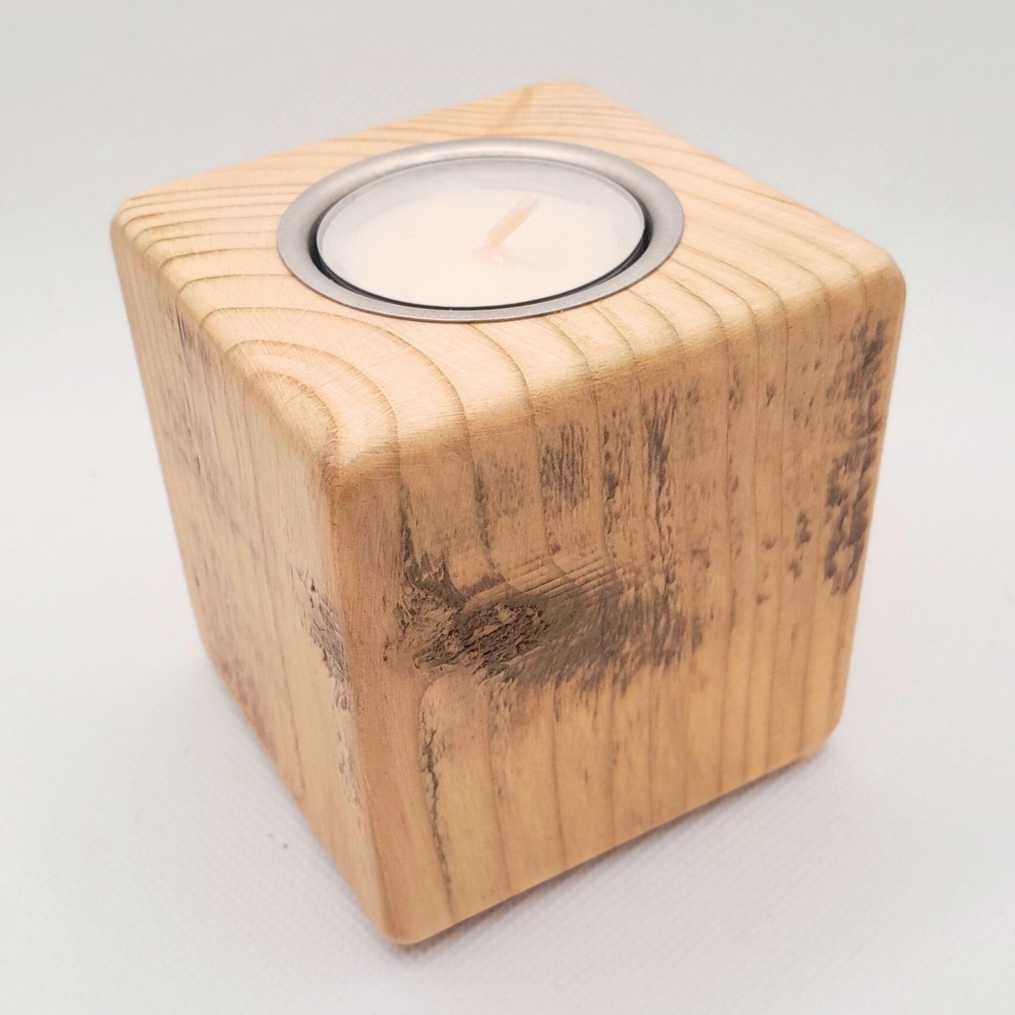 Fence Post Tealight Holder - Natural