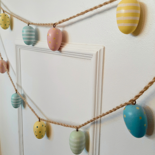 Wooden Egg Garland