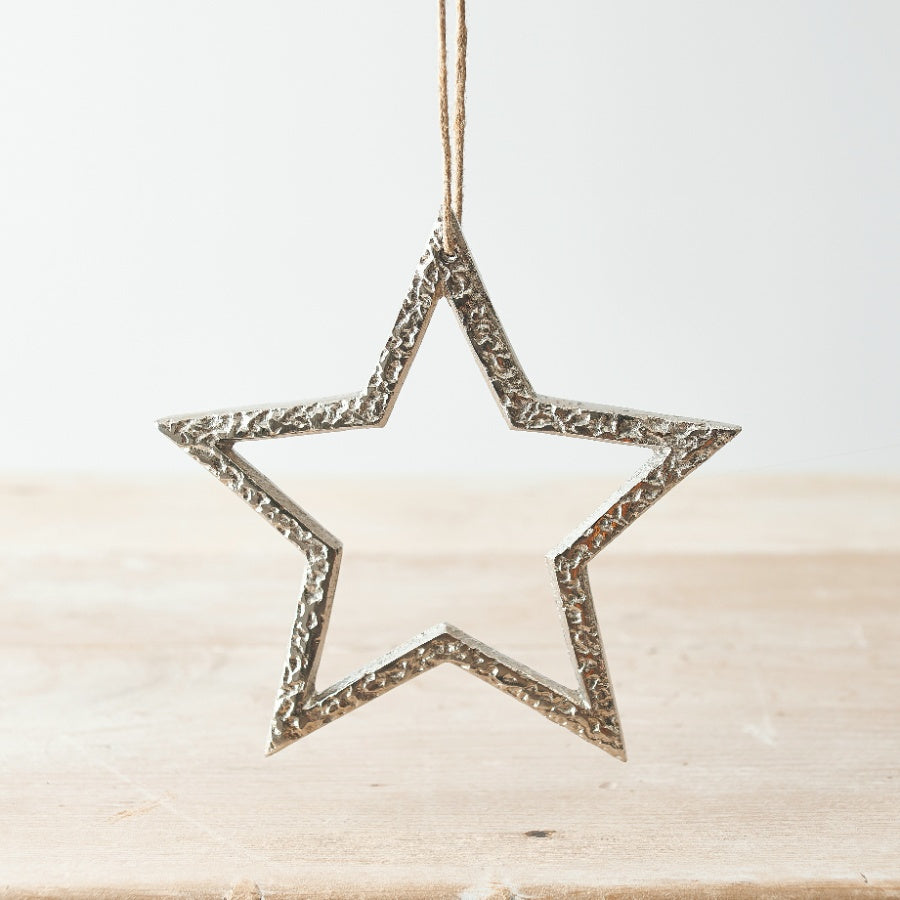 Hanging Metal Star, 15cm