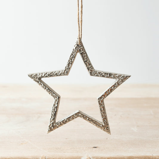 Hanging Metal Star, 15cm