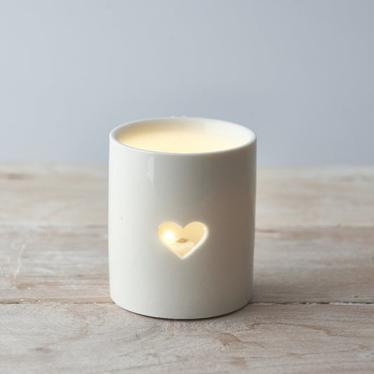 Simple Heart Tealight Holder - 8cm