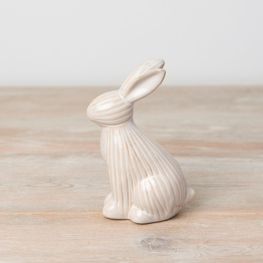 Ceramic Sitting Rabbit - 13.5cm
