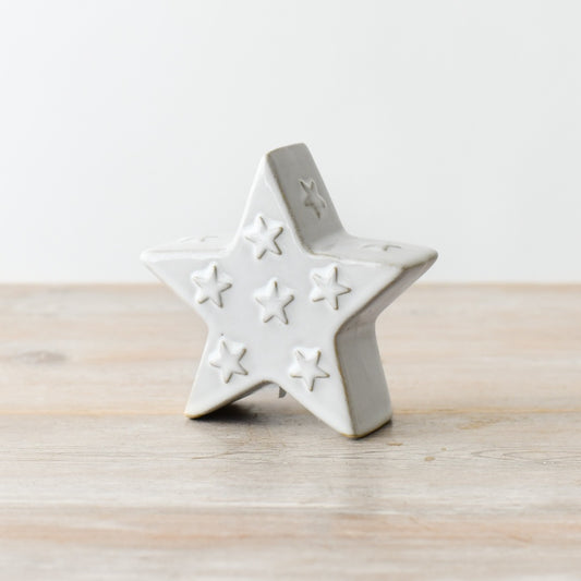 Ceramic Reactive Glaze Standing Star