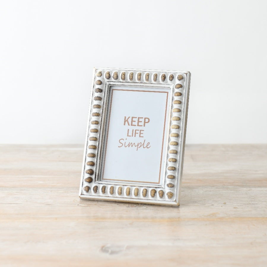 Wooden Shabby Chic Picture Frame - 4 x 6