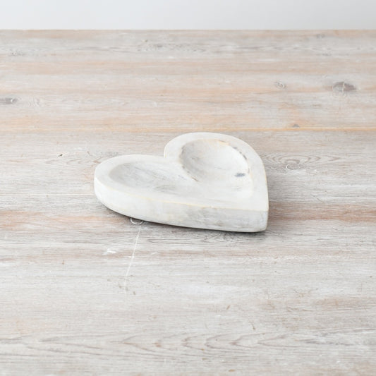 Rustic Wooden Heart Dish - 15cm