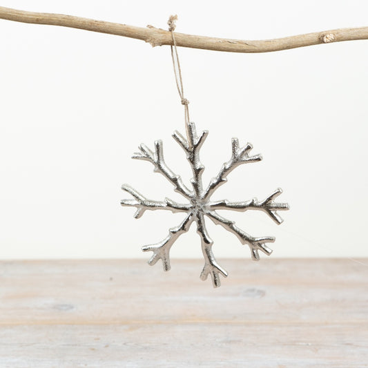 Hanging Metal Snowflake, 14.5cm