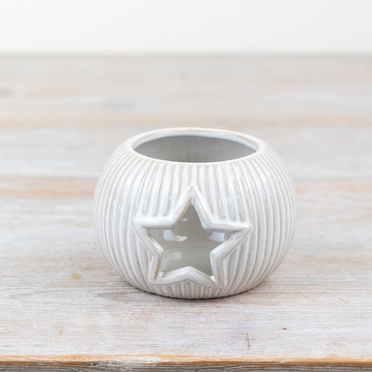 Cut Out Star Candle Holder, 6.5cm