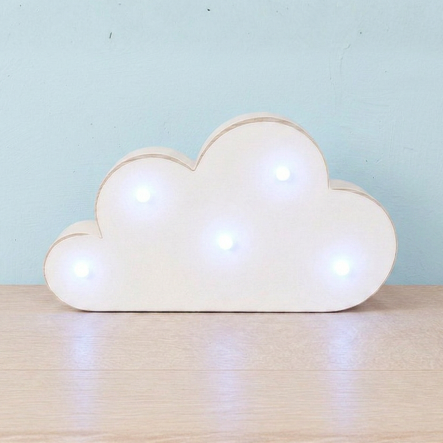 White Standing Cloud - Cool White Lights
