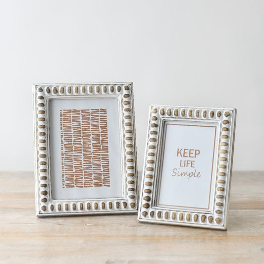Wooden Shabby Chic Picture Frame - 4 x 6