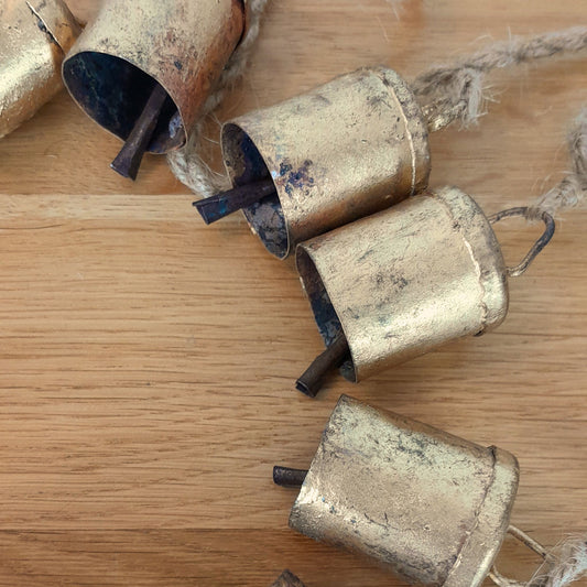 Rustic Bell Garland - Drum Bells