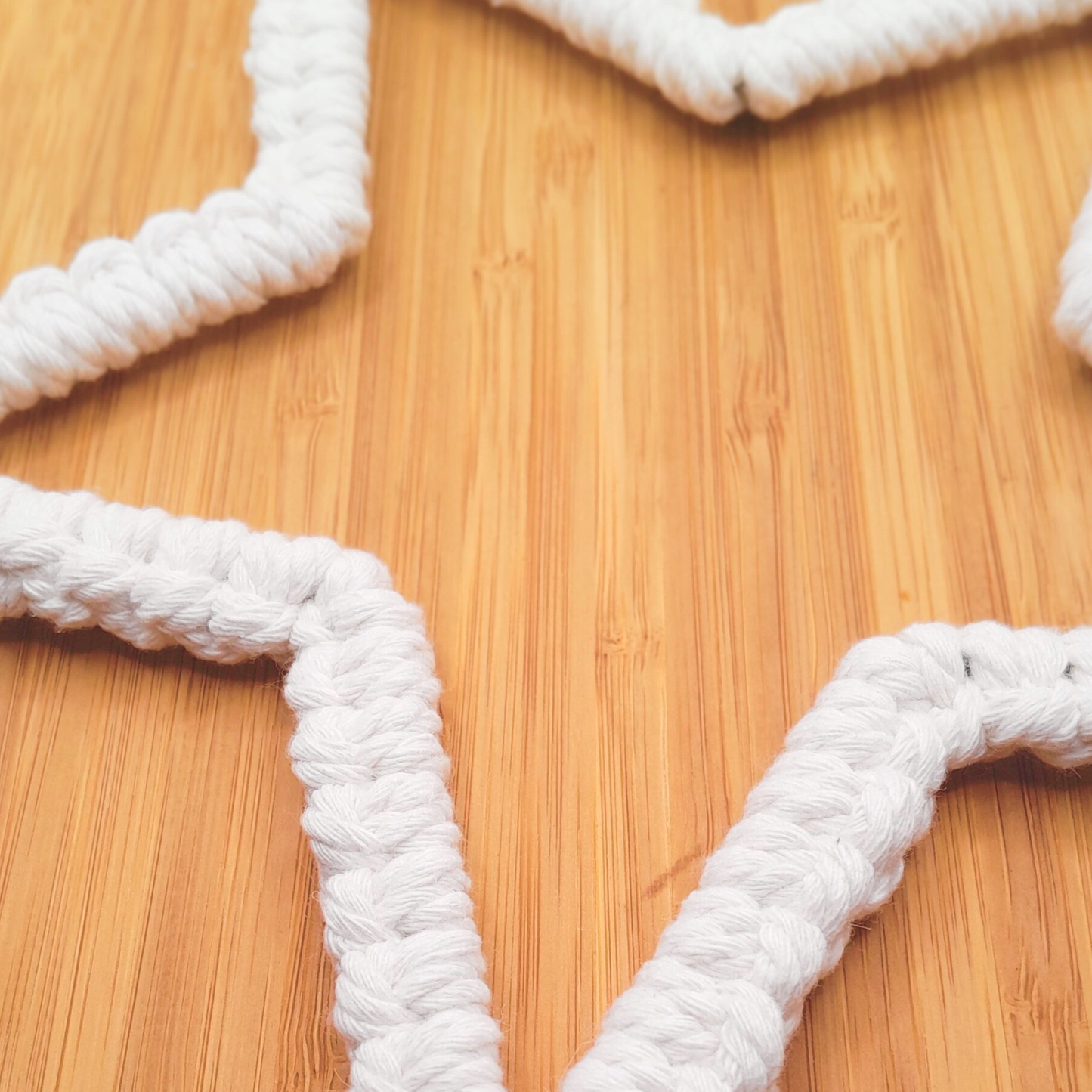 Macrame Star - White & Grey