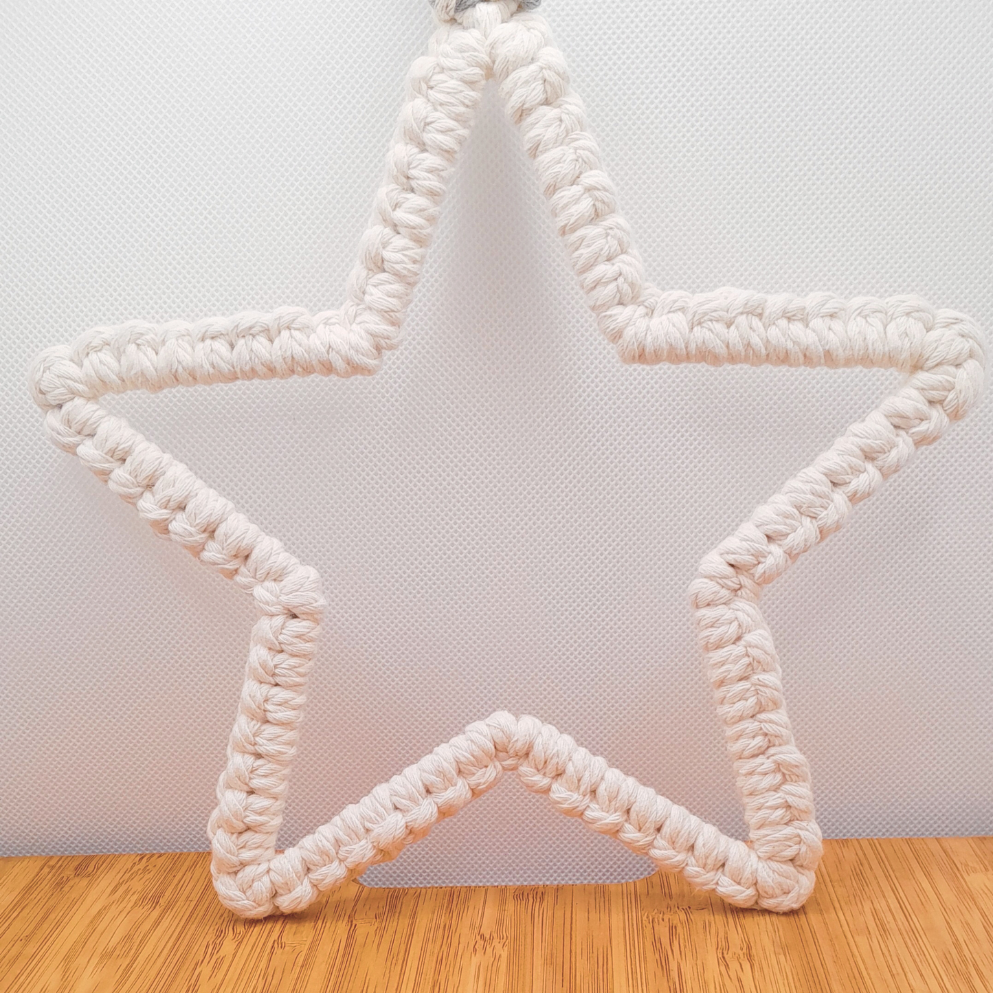 Macrame Star - White & Grey