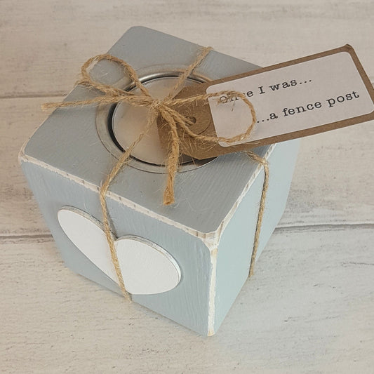 Fence Post Tealight Holder - Heart