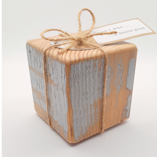 Fence Post Tealight Holder - Rustic Grey